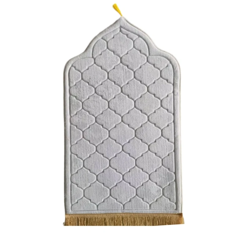 Irregular Flannel Embossed Carpet for Praying, Comfortable Spiritual Blanket, Thick Prayer Mat