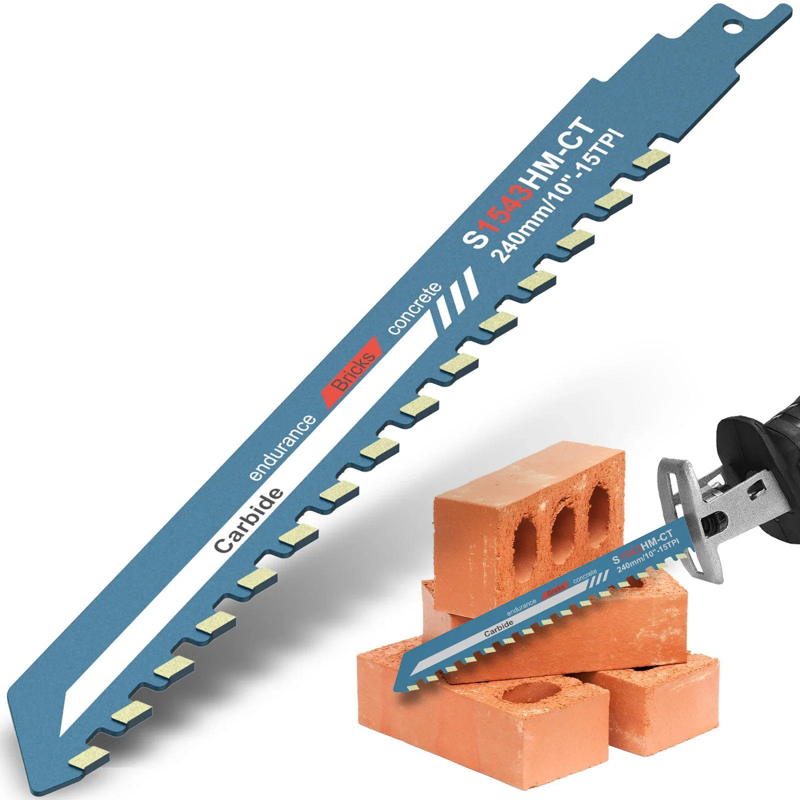 

Reciprocating Saw Blade 10/12inch Universal Cutting Recip Sabre Saw Blade Alloy Steel Brick Concrete Cutting Saw Blade