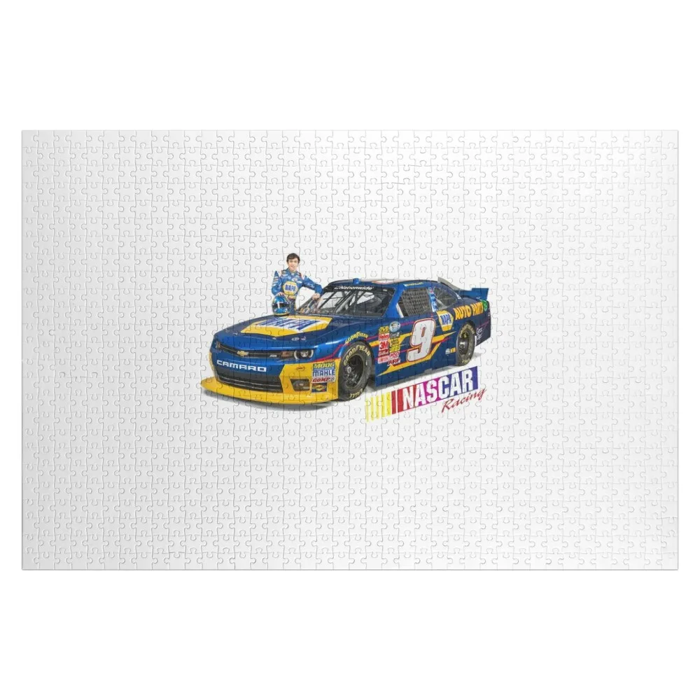 

Пазл с гоночным автомобилем NASCAR, персонализированный с именем и фотографией, деревянный пазл с животными на заказ