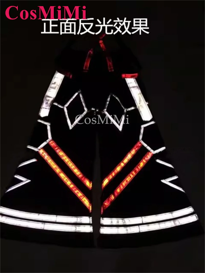 CosMiMi أنماط الموضة AUS نمط شبح الرقص السراويل ملبورن خلط السراويل جرس قيعان تأثير عاكس بنطلون للجنسين