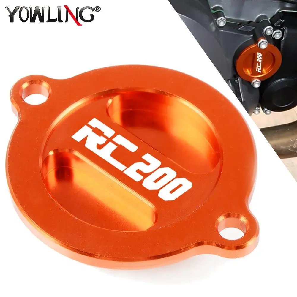 

Motorcycle Engine Oil Filter Oil Cap Oil Fuel Filter Racing Engine Tank Cap Cover FOR RC200 RC 200 2014 2015 2016 2017 2018