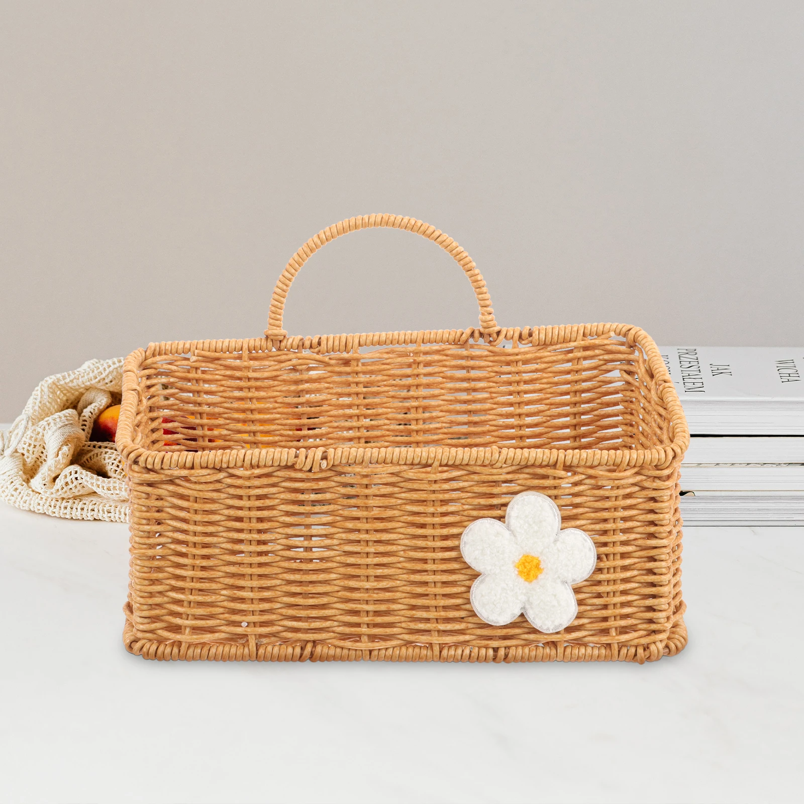 

Kitchen Ginger Garlic Storage Basket Hanging Wall Egg Flower Woven Plastic Baskets Decorative ganizer Rustic Home Restaurant Use