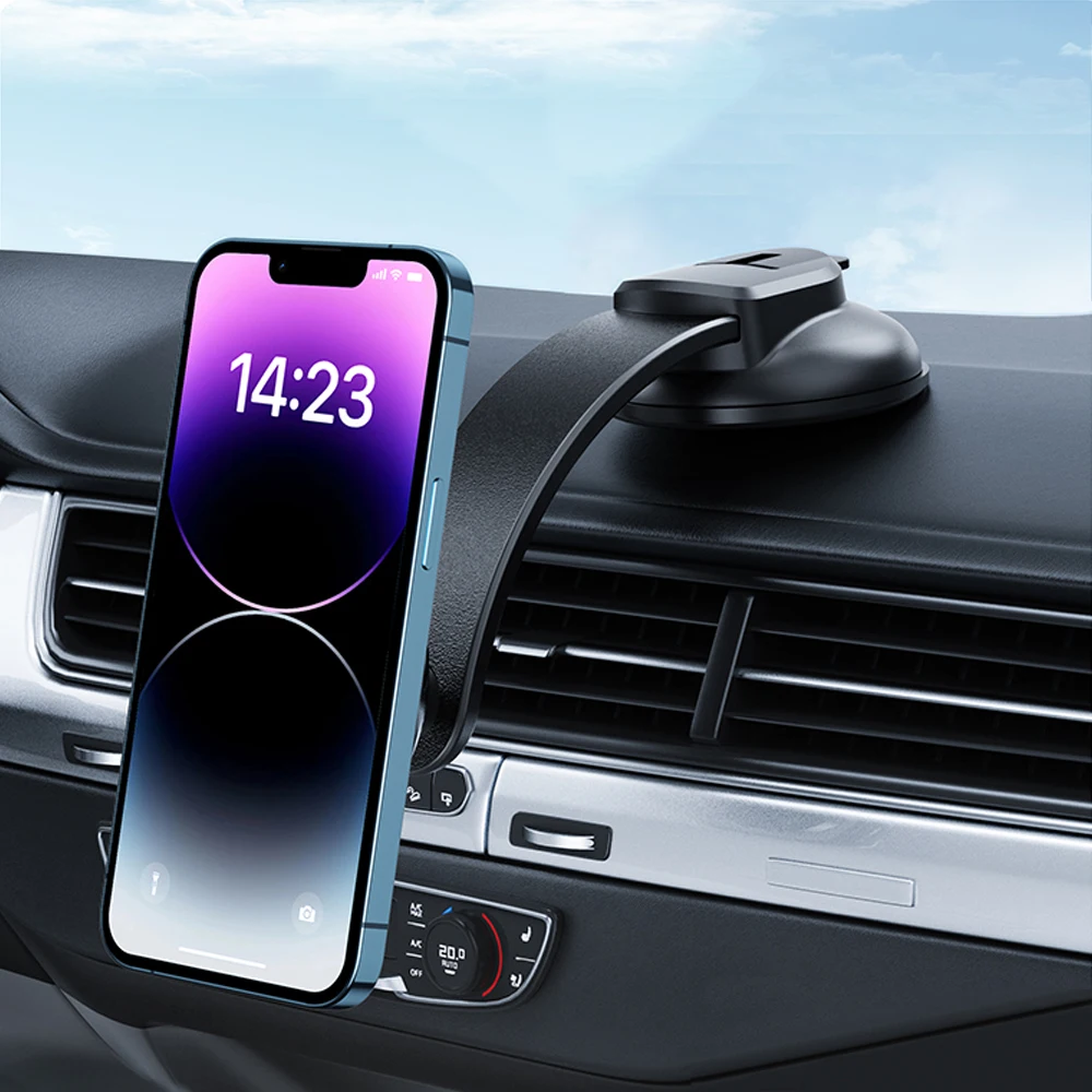 

Magnetic Car Phone Mount 360° Adjustable Universal Dashboard Windshield Cell Phone Holder for Car Dash Strong Gel Suction Cup