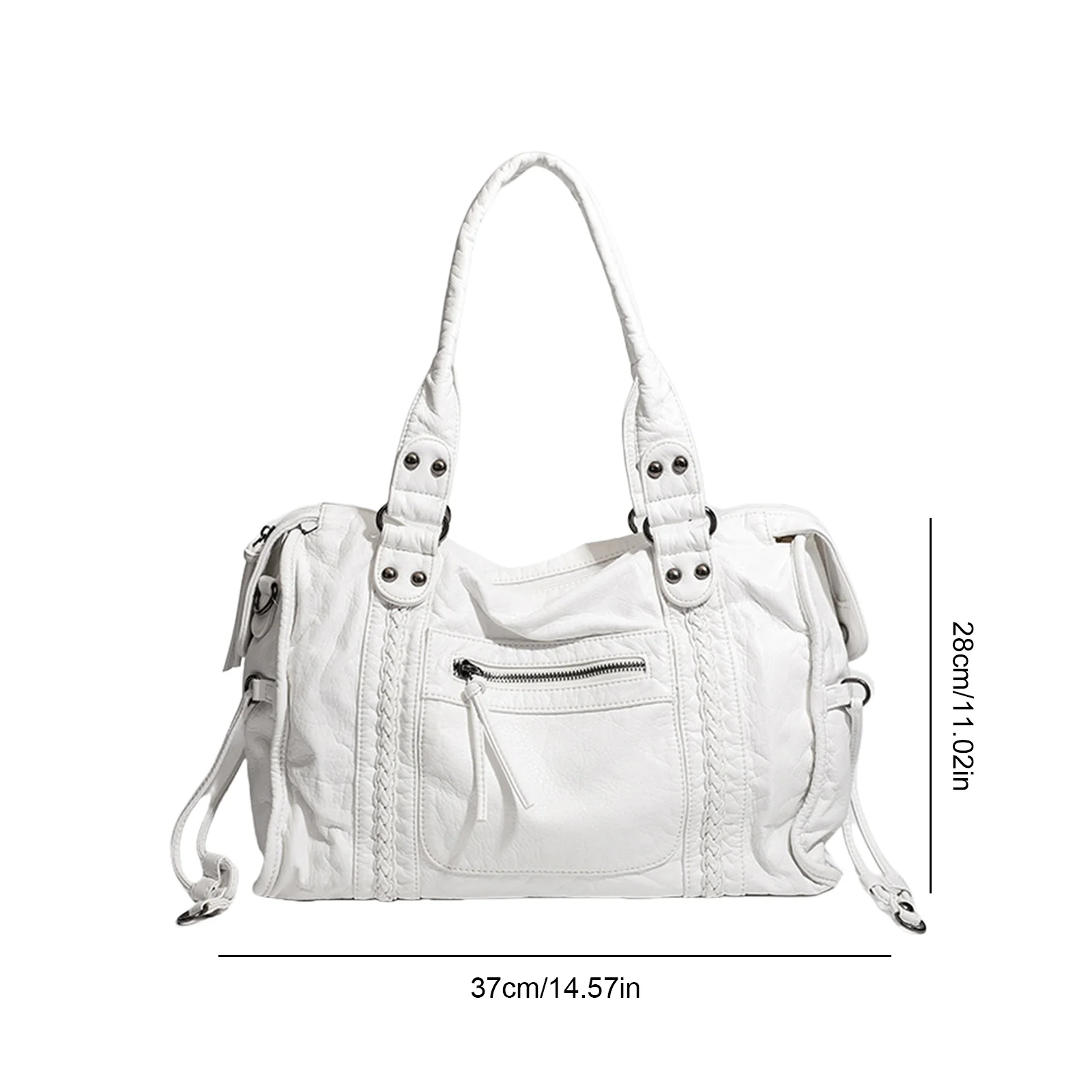 

Ретро мотоциклетная сумка из искусственной кожи, сумка на одно плечо, большая вместительная сумка с верхней ручкой для женщин, для работы, путешествий, на каждый день, для покупок