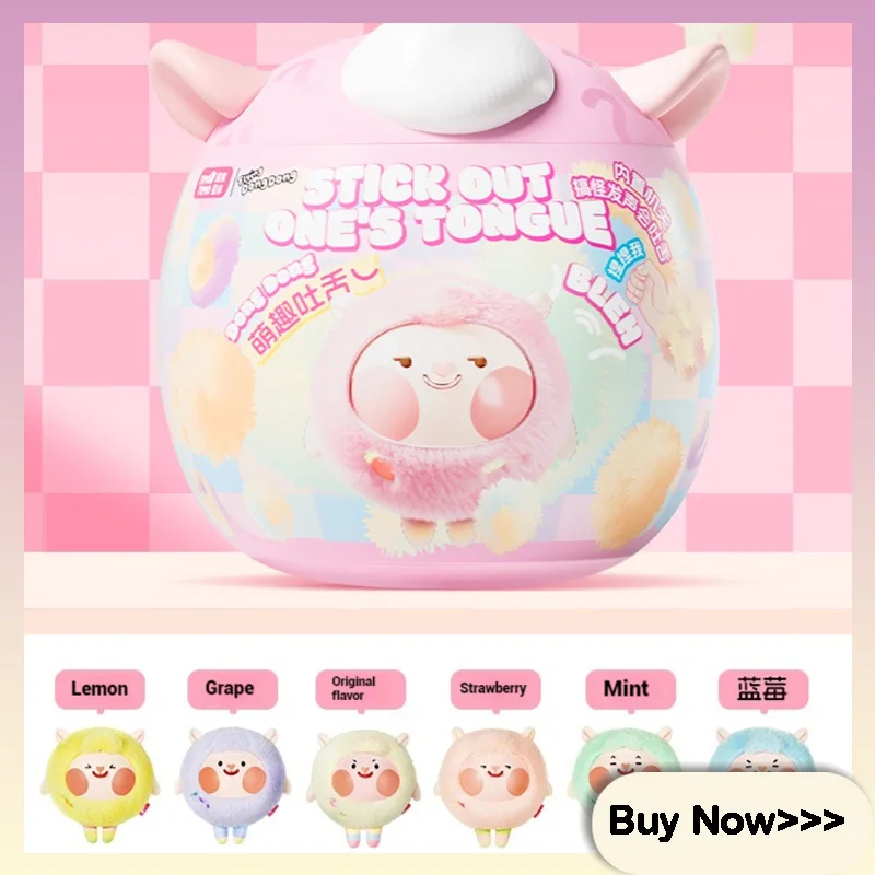 

Timo Planet Dongdong Sheep Cute Tongue Series Blind Box Doll Candy Series Sound Toy Decompression Doll Surprise Mystery Box Gift