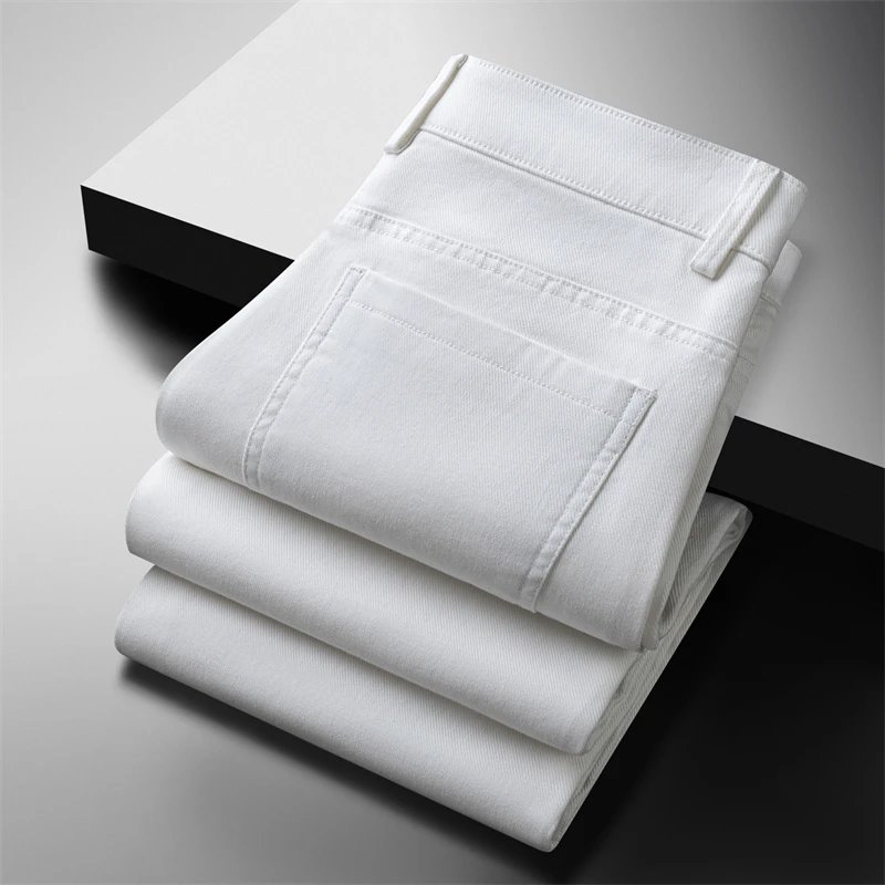 

Новые мужские свободные прямые повседневные деловые брюки, осенне-зимние износостойкие эластичные удобные модные длинные брюки