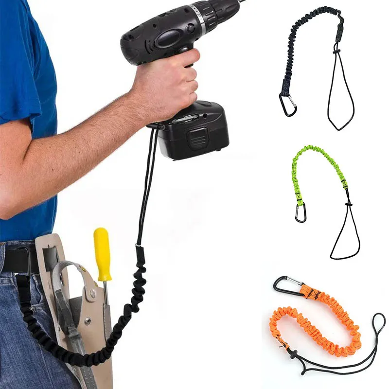 Professional High Altitude Protective Safety Elastic Buffer Sling Belt Carabiner Hook Aerial Work Anti Fall Off Rope Protector