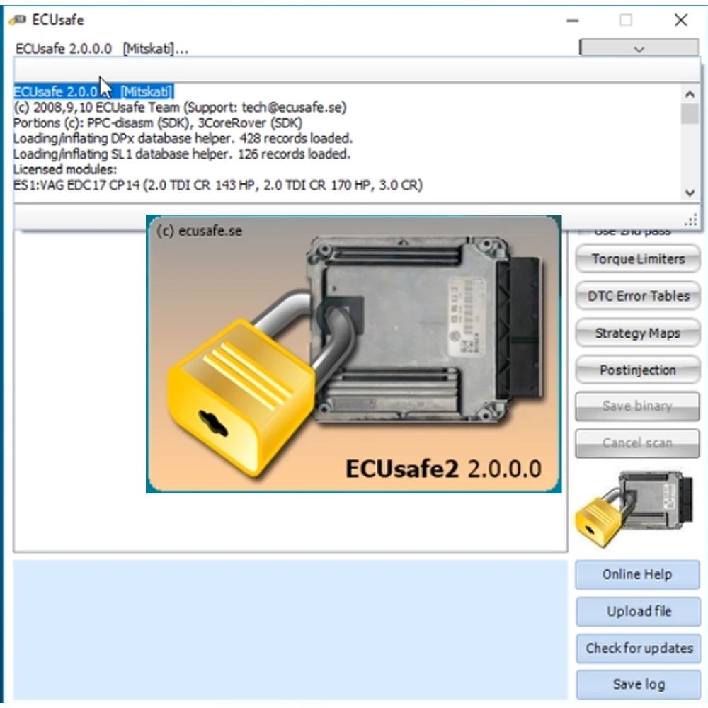 Newest ECU-Safe 2.0 ECU ECM Car software for ecu programming English Diagnostic Softwares For Car and Trucks CD DVD 32gbUSB link