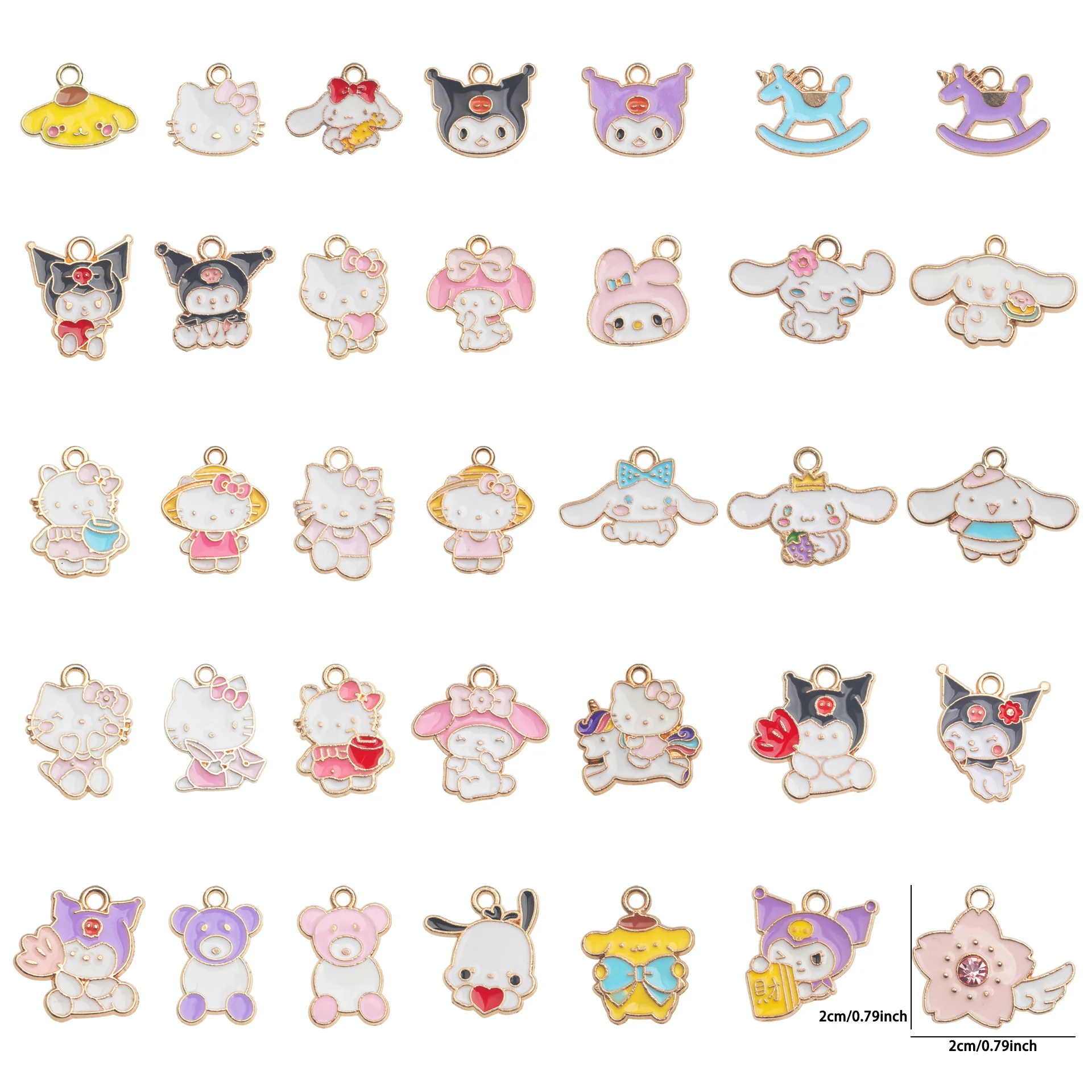 

Miniso милый мультфильм Куроми Мелодия Санрио кулон серии женские DIY ювелирные изделия из сплава аксессуары кулон ручной работы