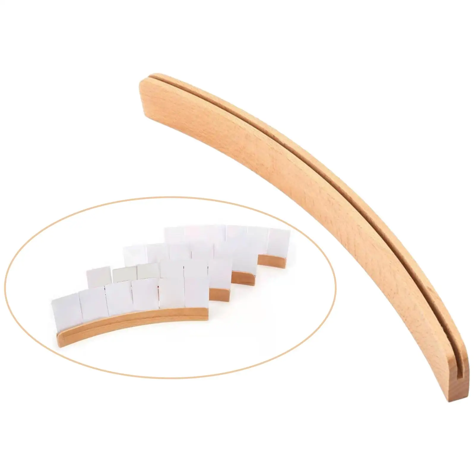 

Изогнутый деревянный держатель для игральных карт, стойка для покерных карт, долговечная, расширенная основа