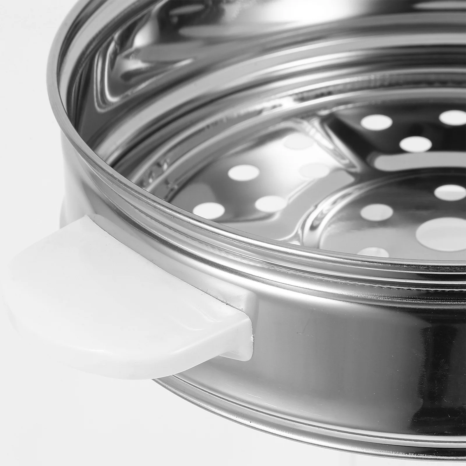 

Food Steamer Basket 20cm Diameter Stainless Steel Rice Cooker Insert Steaming Rack for Eggs Sweet Potatoes Seafood Dim