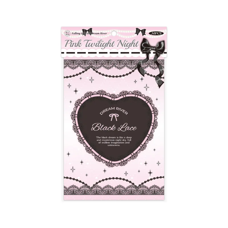 30 pcs Sweet Korean Lace - Themed Material Paper | DIY Supplies for Handmade Scrapbooks image 5