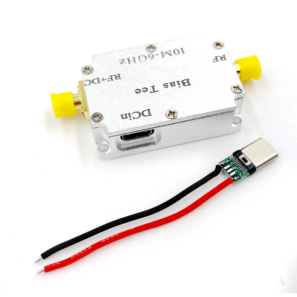 Imagem -05 - Biaser Coaxial Coaxial para Rádio Ham Amplificador Lan Antena Lna Tee Viés tipo c Isolador rf dc Block rf 10m6ghz Receptor Lan e Sdr
