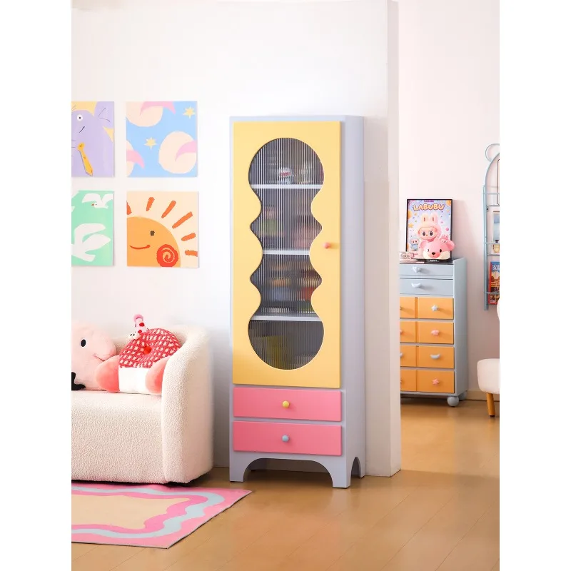 

Household display, living room creative decoration cabinet, contrasting color high, storage display cabinet