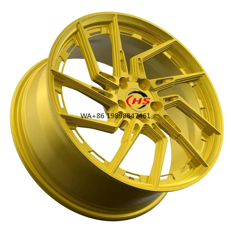 

Customized 19 Inch 5x112 Monoblock Matt Gloden Forged Alloy Wheels Rims