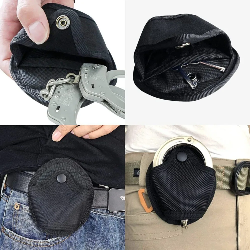 Porta manette tattico universale Custodia per manette standard militare Custodia per manette con passante per cintura Marsupio per grilli della polizia