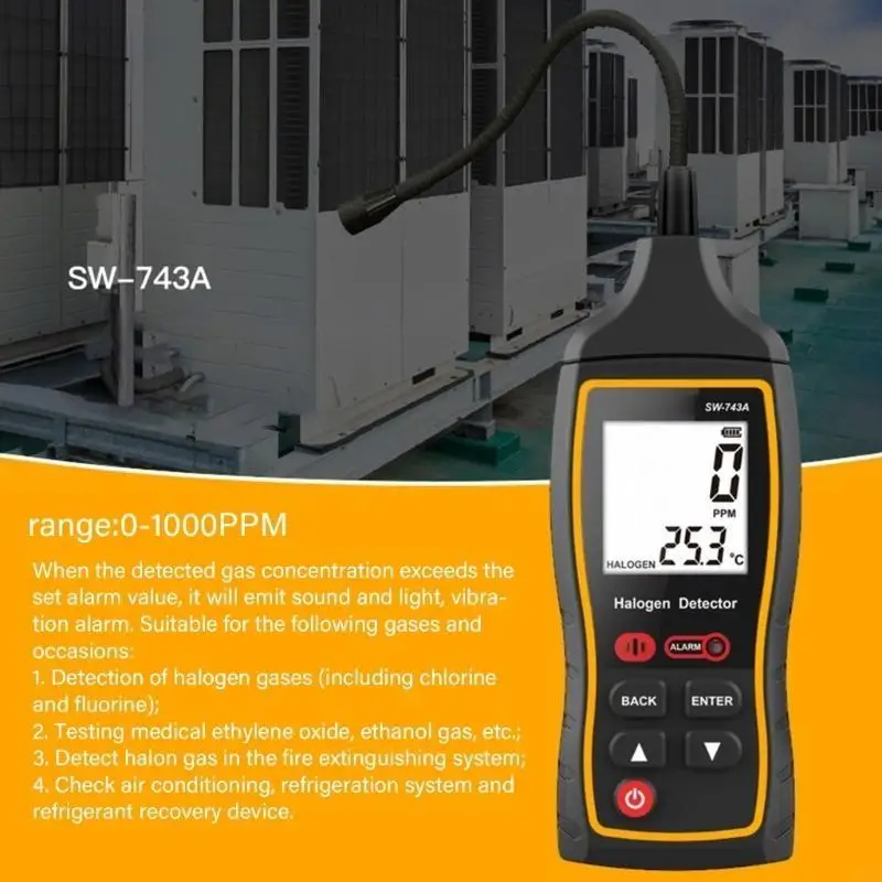 M7DA Halogen Detector HVAC Air Conditioning Refrigeration System Detector Tool