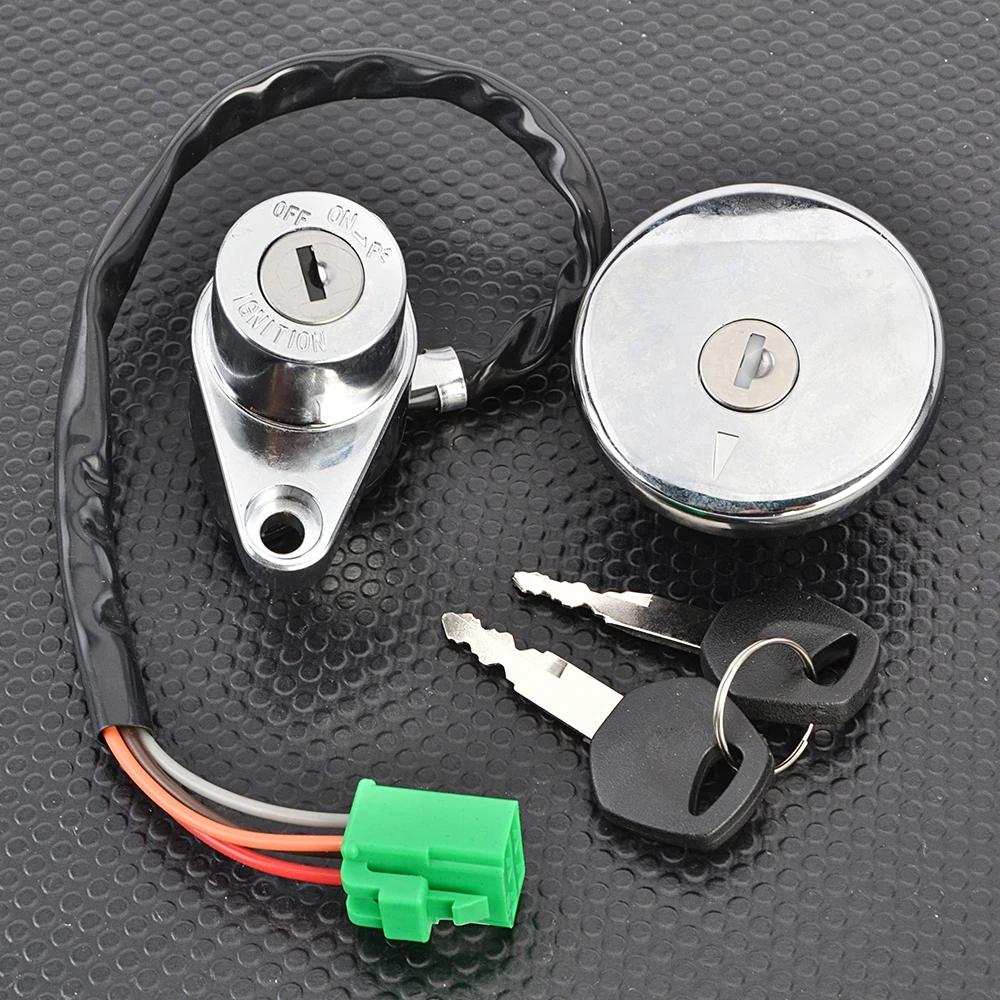Interruptor de Encendido y Tapa de Combustible para Suzuki LS650 Savage, LS650 Boulevard S40, VS1400 Intruder, VS1400GLPT, VS1400 Boulevard S83 E3/E28