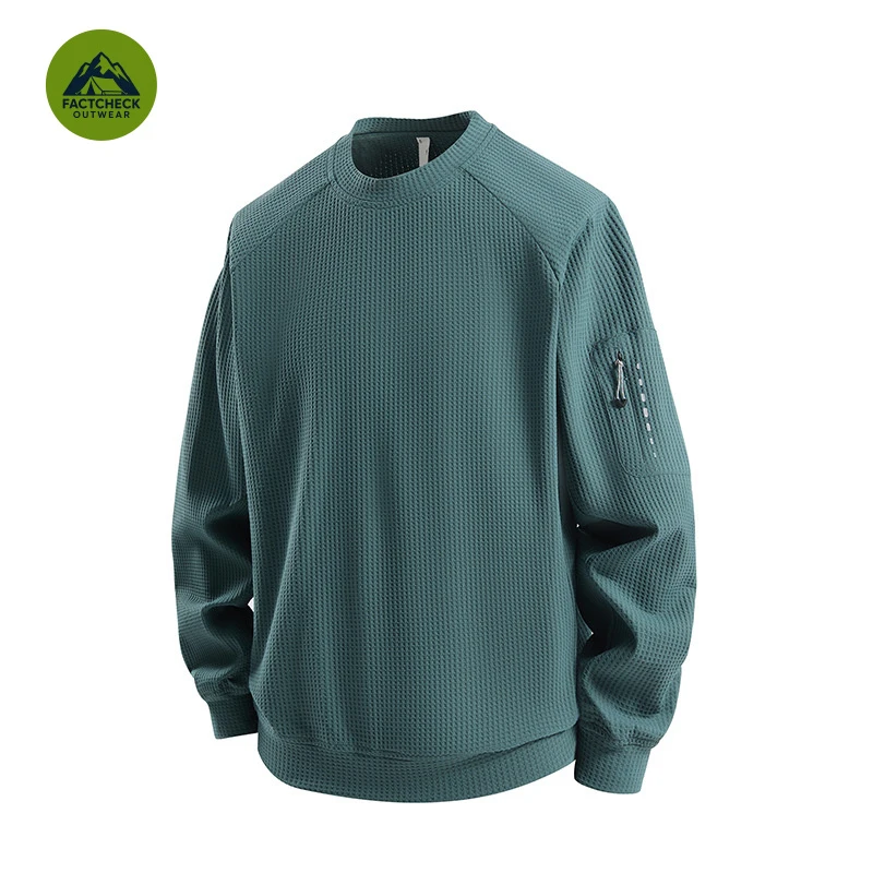 FACTCHECK High Quality EU US Size Unisex Crew Neck Long Sleeve Sweatshirt, Moisture-wicking Quick-dry Antibacterial Outdoor Top