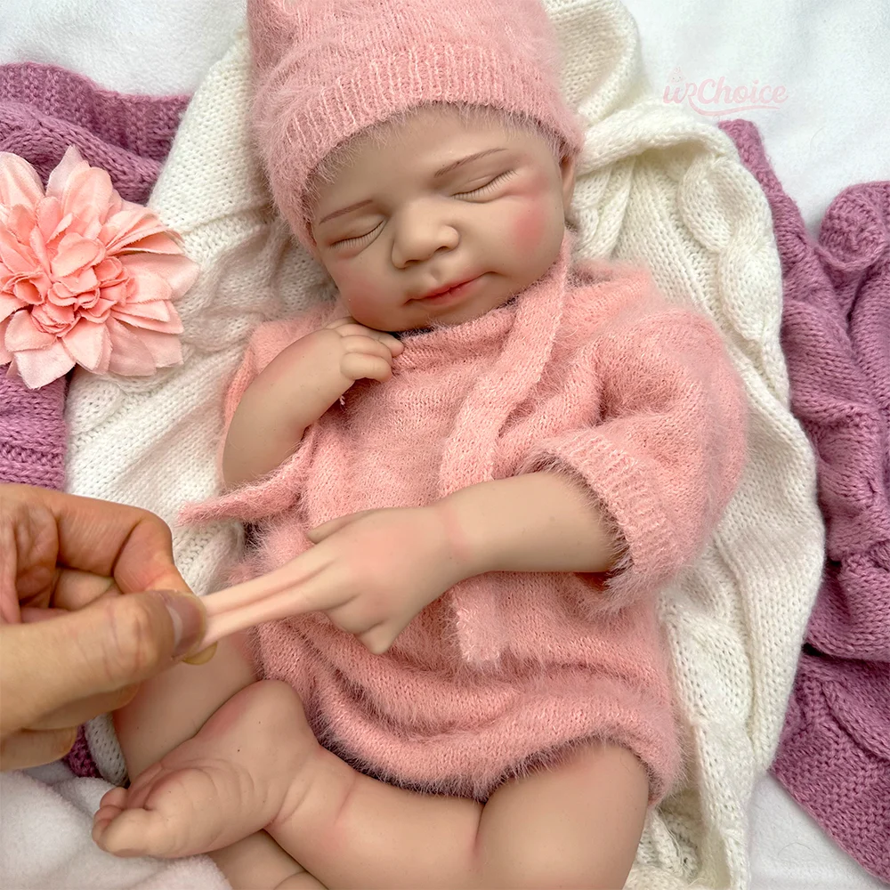 50 cm offene Mund Neugeborenen Silikon Reborn Baby Puppe Pascale bemalt/unlackiert lebensechte Reborn Baby Mädchen/Junge Künstler Sammler Geschenk