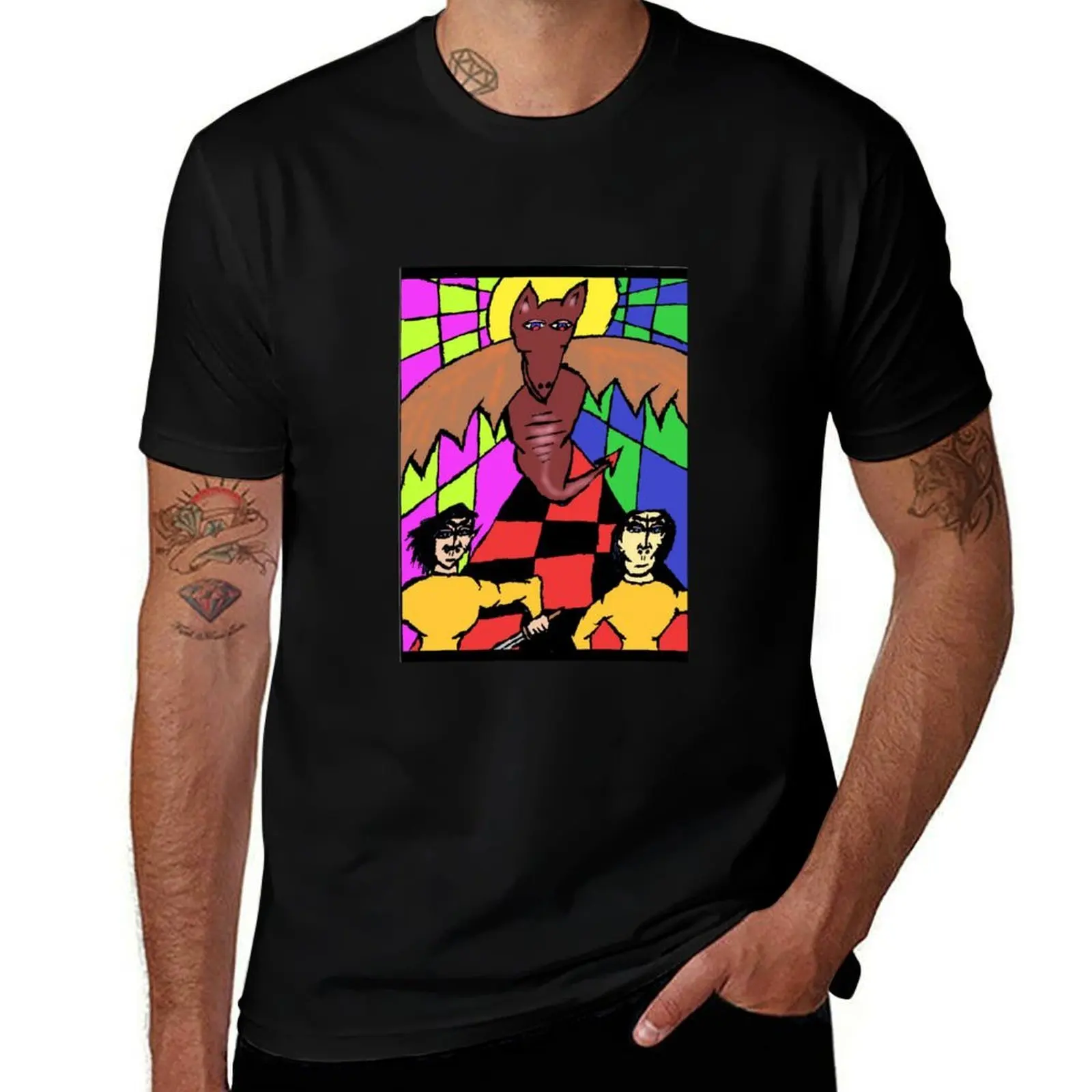 

standing with the dragon T-Shirt essential t shirt summer 2025 plain mens graphic t-shirts hip hop