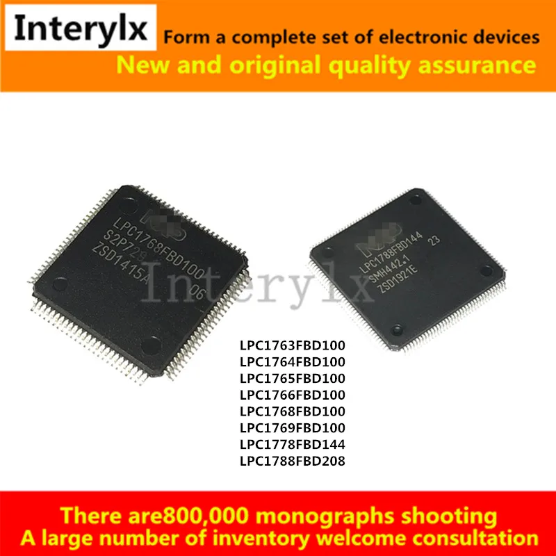 

2Pcs/Lot LPC1763FBD100 LPC1764FBD100 LPC1765FBD100 LPC1766FBD100 LPC1768FBD100 LPC1769FBD100 LPC1778FBD144 LPC1788FBD144 208