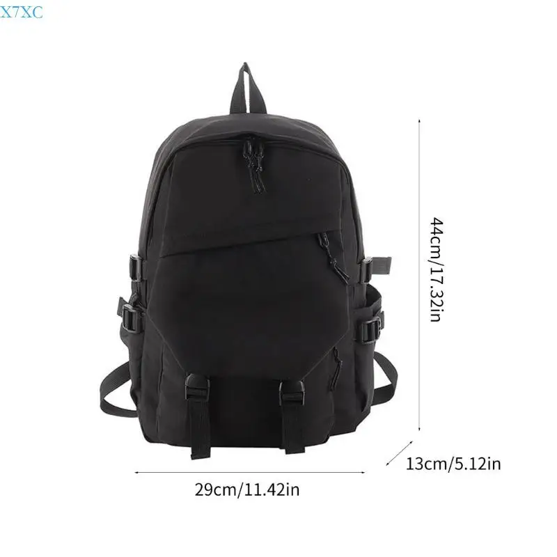 X7XC Retro Retro Women's Backpack ขนาดใหญ่ที่มีความจุขนาดใหญ่กระเป๋าโรงเรียนสำหรับเด็กผู้หญิง