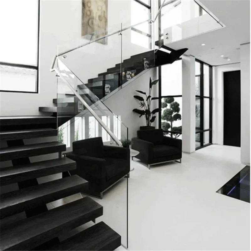 custom.Most Selling Steel Stairs Luxury Wooden Stairs Most Popular Metal Stair