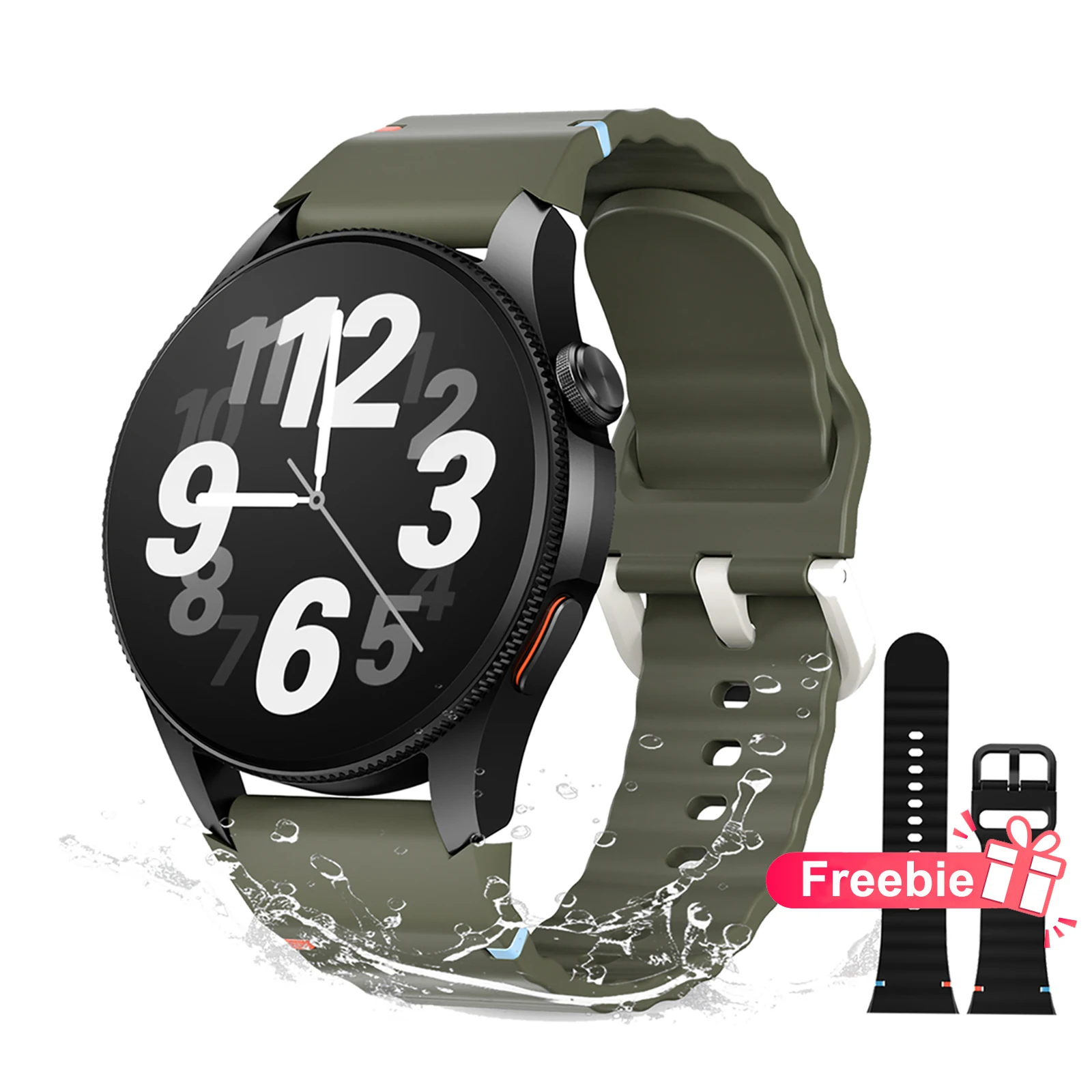 Aurafit G12 Smart Watch: 1.43" Touch screen/ 3ATM Waterproof Swimming / GPS /Health Monitoring/150+Sports Mode Compatible Strava - view 2