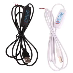 DC 5V LED Dimmer USB Port Power Supply Line Dimming Color-matching Extension Cable With ON OFF Switch Adapter For LED Light Bulb