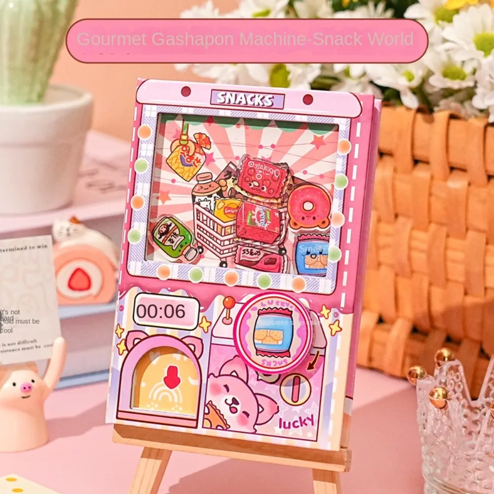 휴대용 컬러 내지 가샤폰 머신 노트북 귀여운 카와이 빵 노트북 만화 다이어리 간식 노트패드 학생용