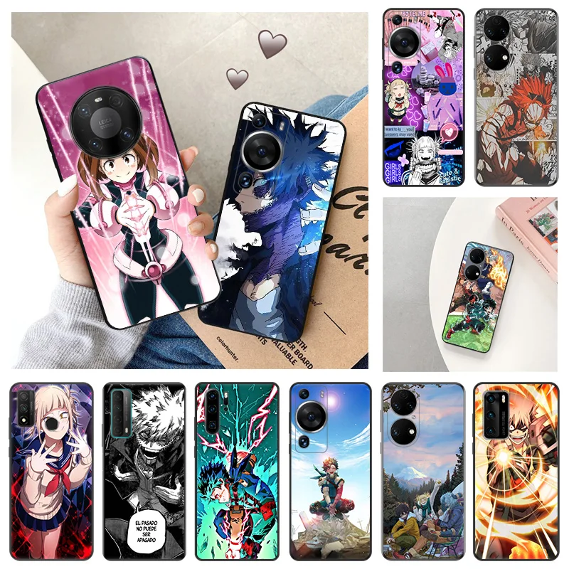 Ultra Thin Case For Huawei P40 P30 Lite P20 Pro P Smart Moto G200 G30 G31 One Fusion My Hero Academia Bakugou Katsuki Back Cover