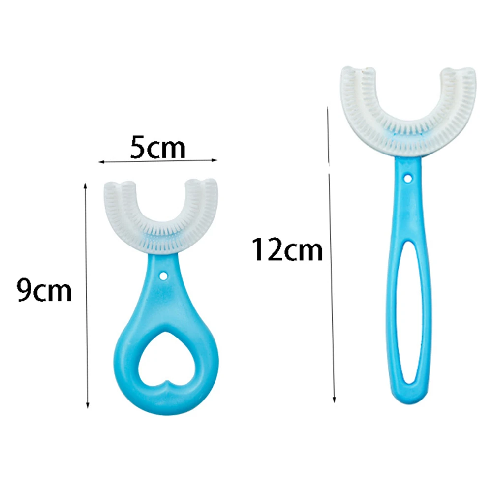 Baby Toothbrush Children 360 Degree U-shaped Child Toothbrush Teethers Soft Silicone Baby Brush Kids Teeth Oral Care Cleaning