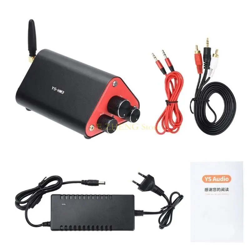 E56B HIFI 디지털 앰프 금속 하우징 BT5.4 USB 3.5mm 입력 고급 청각 처리 TPA3116D2 칩