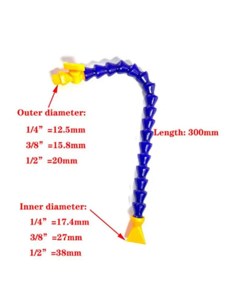 Tube pneumatique pour liquide de refroidissement, 1/4 ''3/8'' 1/2 '', pour tuyau de refroidissement à filetage externe BPS, pour tours, fraiseuses, Machine CNC, 1 pièce