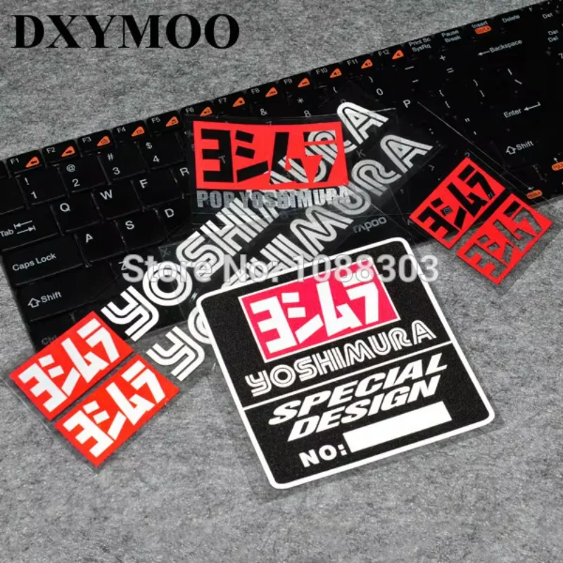 

4 Styles Motorcycle Helmet Car Window Tail Sticker Decals for Japan Exhaust Pipe