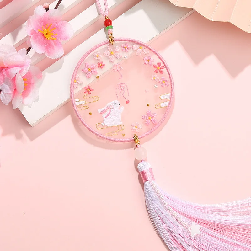 Handmade Self Embroidered Material Bag Coupler Cross-stitch Needlework Accessorie Material Package Crafts for Jewelry Pendant