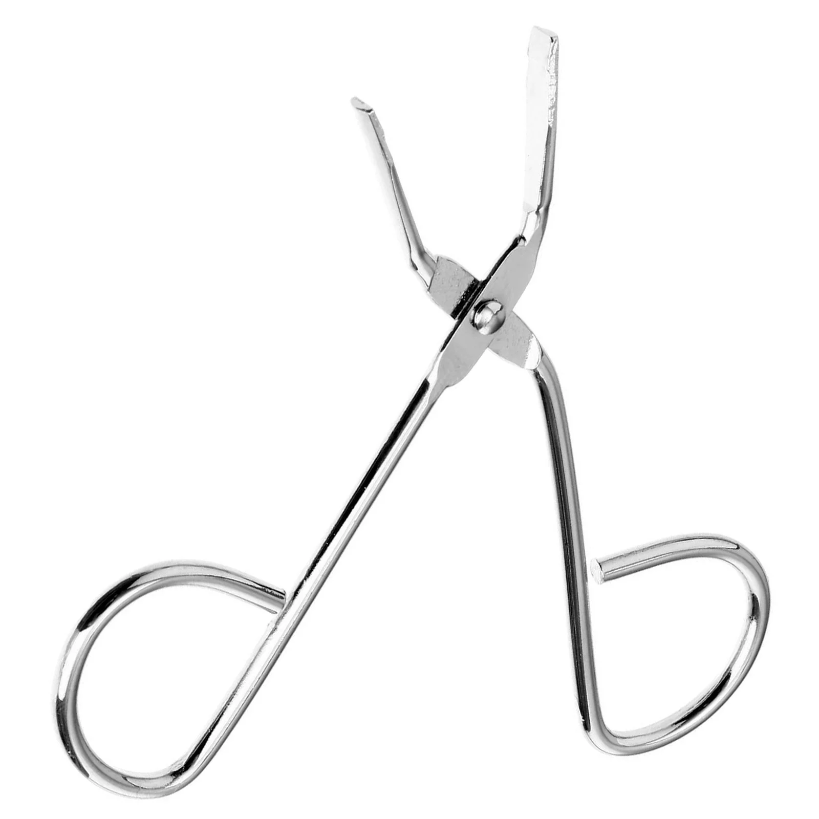 الفولاذ المقاوم للصدأ الحاجب الملقط 8.5 سنتيمتر الفضة بزاوية تلميح لإزالة شعر الوجه التشذيب الحواجب النساء أداة تهذيب ماكياج #2