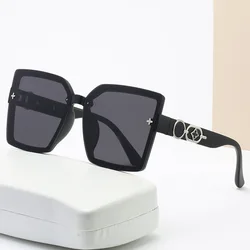 New Large Frame Versatile Sun Glasses for Women, Fashionable Chanel Style Luxury Sunglasses with UV400 Protection(DS-8057)