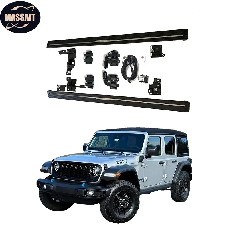 MASSAIT Factory Directly Automatic Foot Step Power Running Board Electric Side Step Pedal For Jeep Wrangler JL JK 2/4 doors