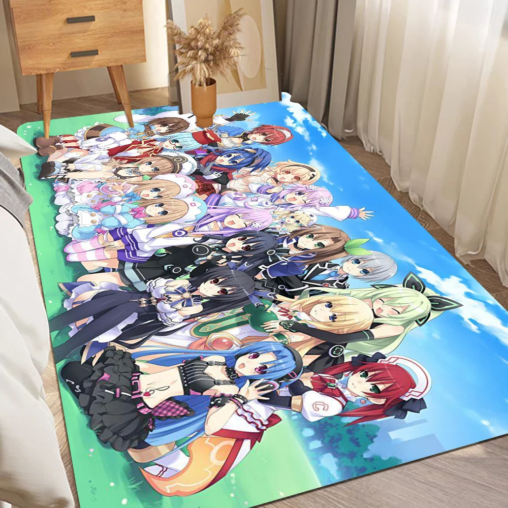 Hyper dimension Neptunia Eingangstür matte rutsch fest absorbieren Wasser lange Streifen Kissen Schlafzimmer Matte Toiletten teppich