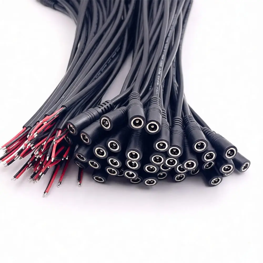 DC5521 Power Extension Cable Cord Male To Female Plug For LED Lighting Security System Electric Power Adapter Wire