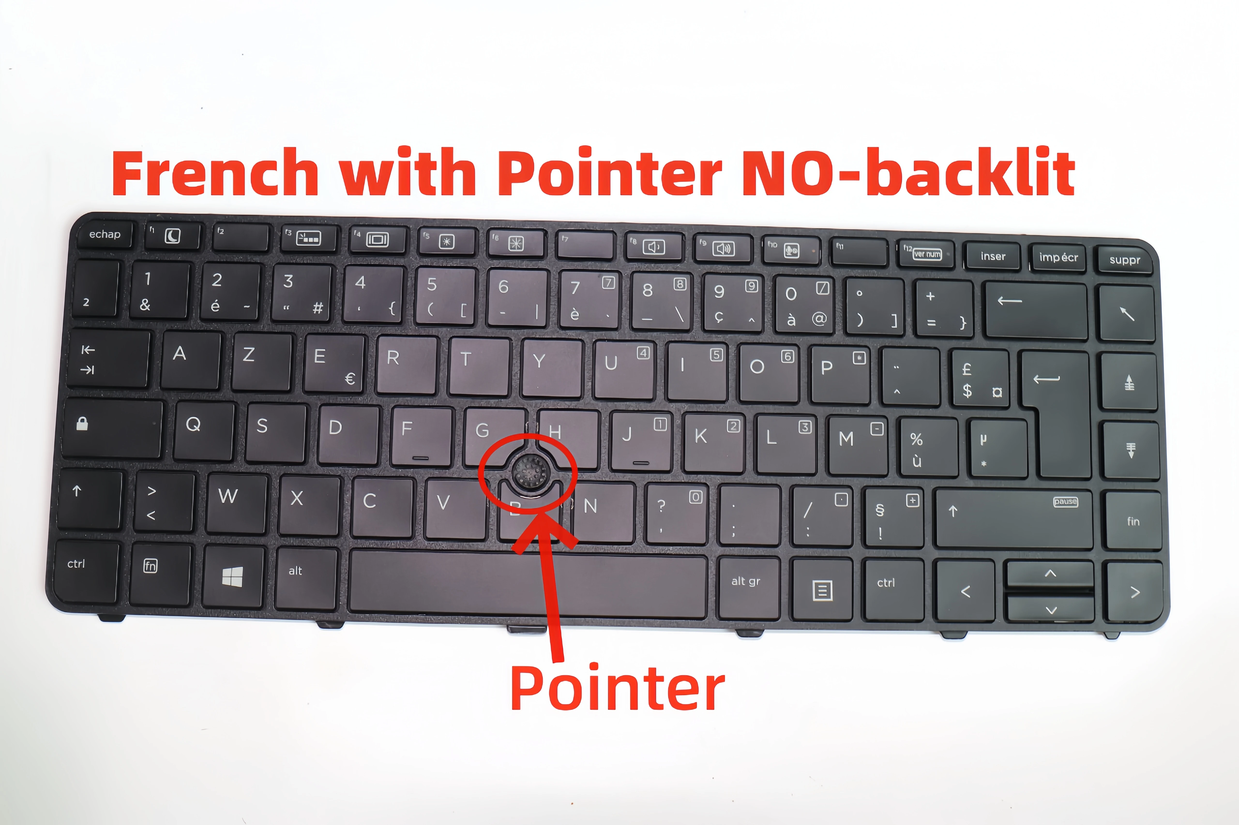 

French Laptop Keyboard for HP ProBook 30 G3 440 G3 430 G4 440 G4 640 G2 645 G2 with Pointer No-backlit
