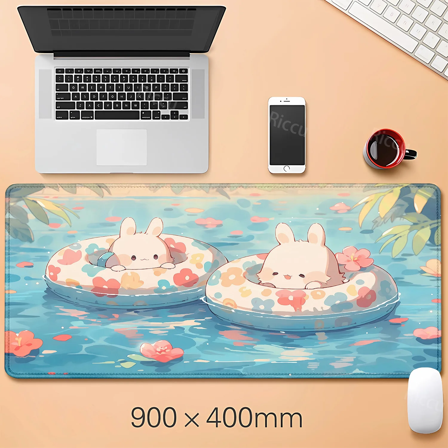 

Cute Rabbit Green Anime mouse pad Gamer XL Computer New HD mousepad XXL Desk Mats Non-Slip Natural Rubber Computer Mouse Mat