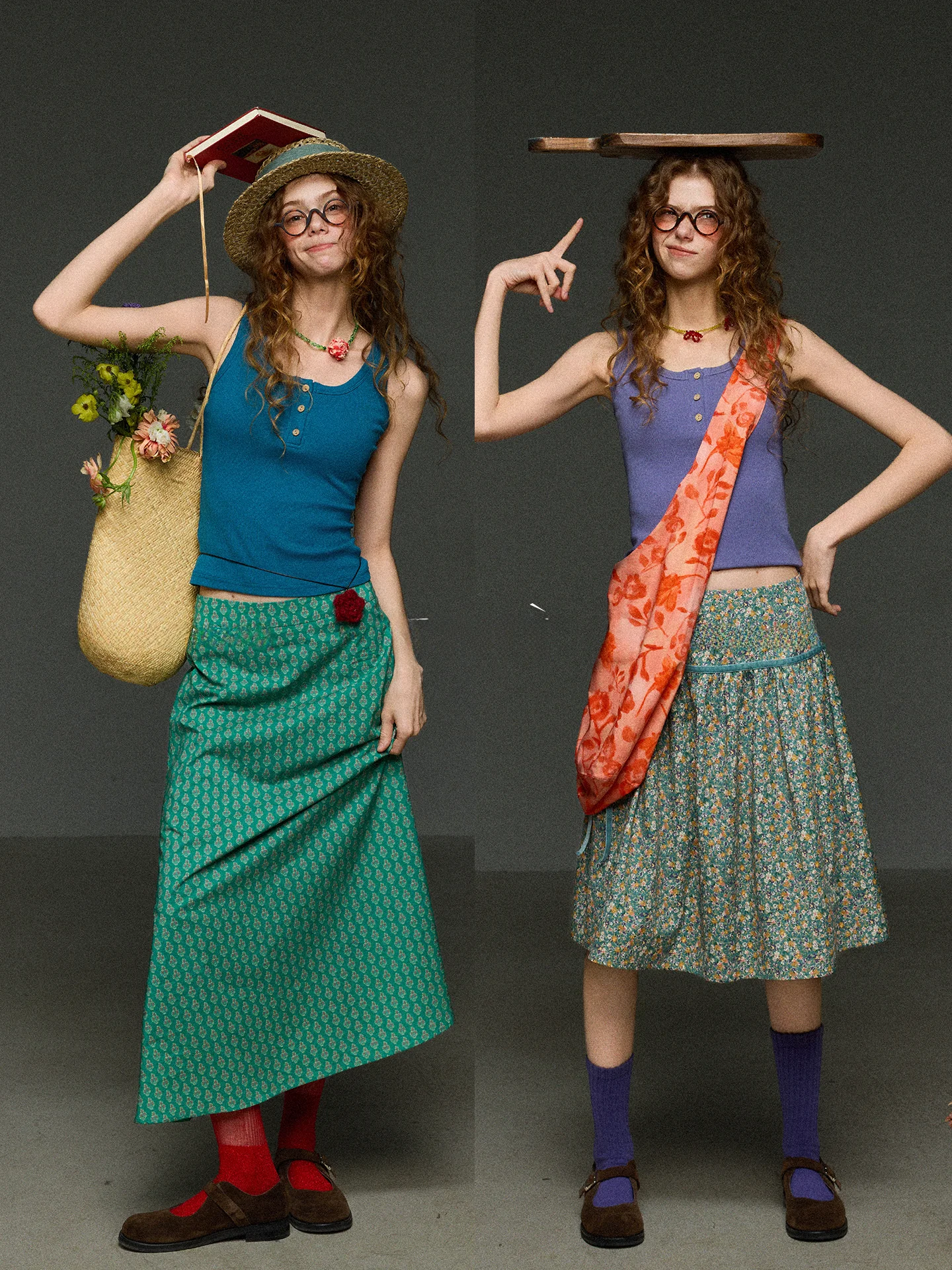 TNIT Retro Multi-Color Knitted Slim Fit Sleeveless Henry Collar Vest Women Summer Pure Color Short Length Outerwear Top