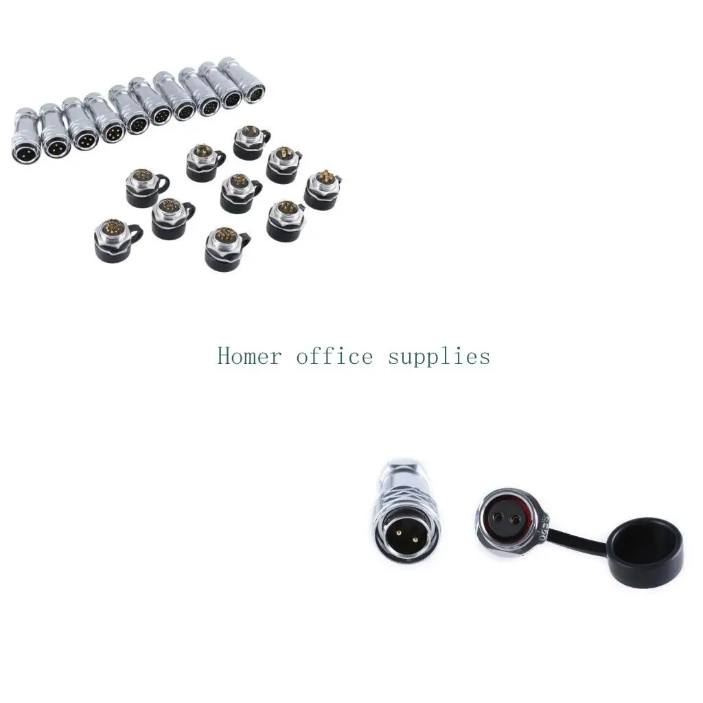 

K43B SF2010 Водонепроницаемый промышленный разъем SF2012 Женская вилка и розетка IP67 2-12-контактный для крепления на панели 20