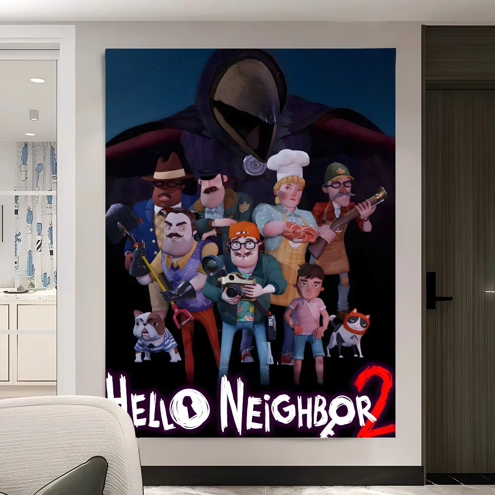 مرحبا الجار 2 خلفيات التصوير الفوتوغرافي السنة الجديدة ديكور المنزل كابينة تصوير خلفيات التصوير الدعائم #4