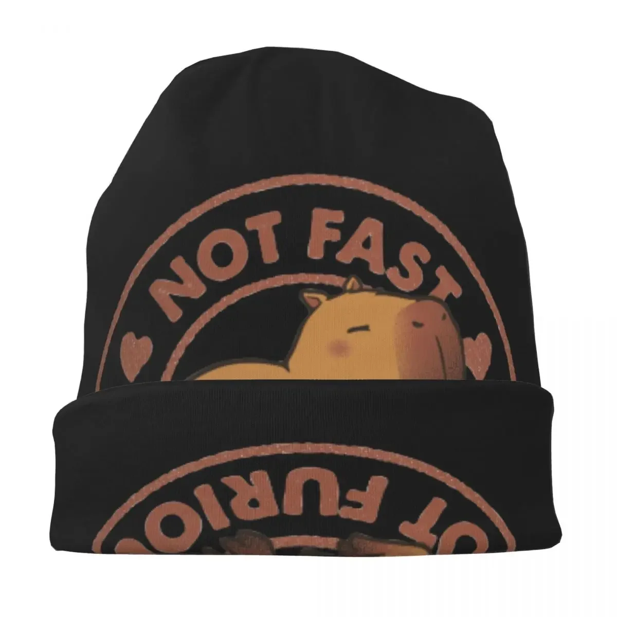 Not Fast Not Furious Capybara Caps Tobe Fonseca Hip Hop Adult Skullies Beanies Hat Spring Warm Head Wrap Bonnet Knitting Hats