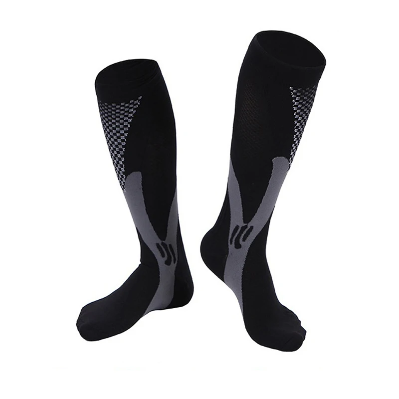Kompression socken Reisende Socken Fußball Fußball Oberschenkel lange Röhre Unisex Outdoor Sport Krankens ch western Strümpfe für Männer Frauen