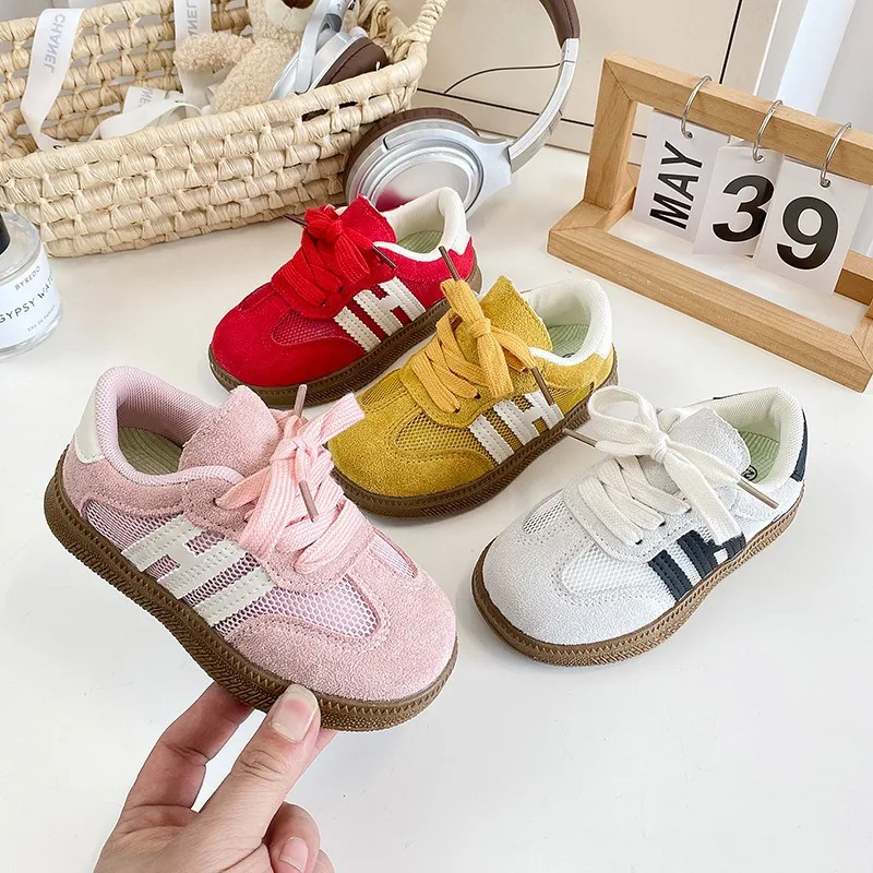 

Кроссовки для мальчиков, детская обувь, детская повседневная детская спортивная обувь для бега для маленьких девочек, модные мягкие лоскутные кроссовки на плоской подошве для девочек